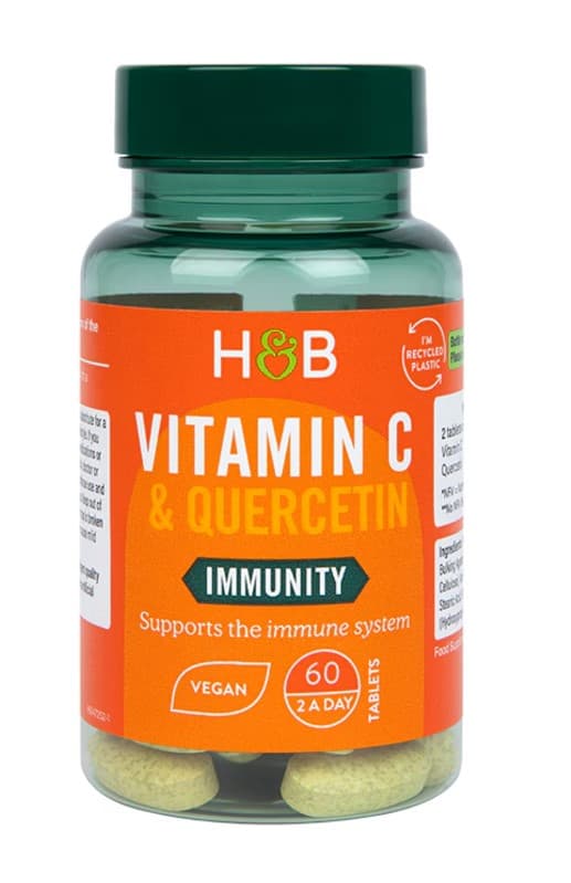 Holland & Barrett - Vitamin C & Quercetin - 60 tabletter – Holland & Barrett förpackning