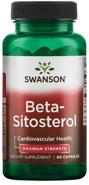 Swanson Beta-Sitosterol Maximum Strength 60 kapslar – Swanson förpackning