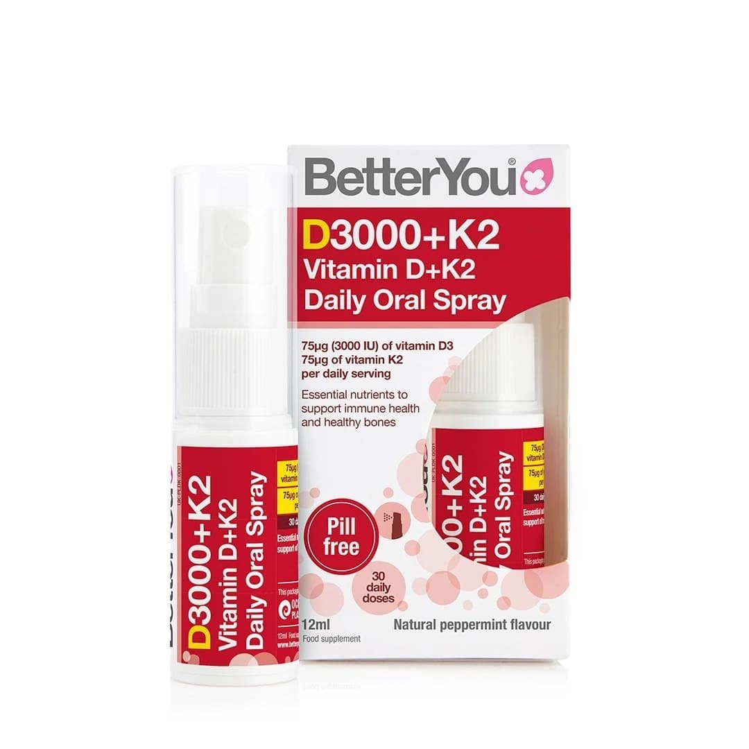 Better You - D3000+K2 Vitamin D+K2 Daily Oral Spray 12 ml