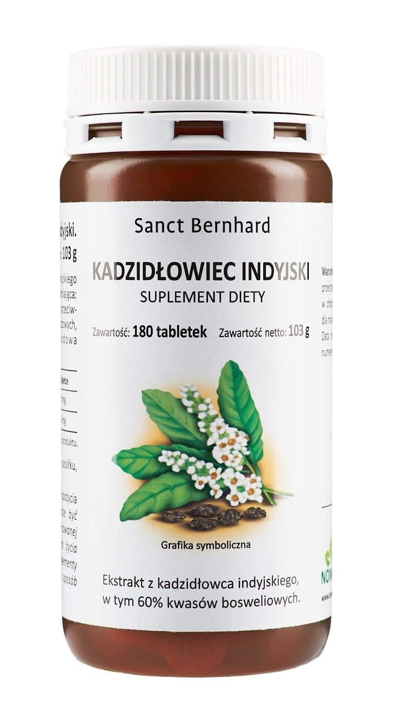 Kräuterhaus Sanct Bernhard Boswellia Serrata 400 mg – 180 tabletter – Kräuterhaus Sanct Bernhard förpackning