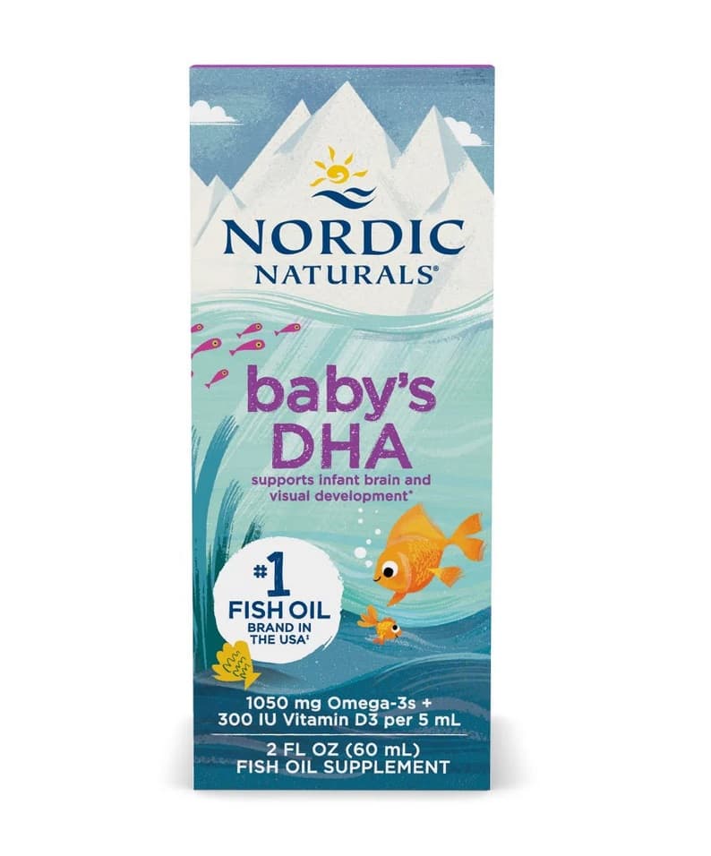 Nordic Naturals - Huile de Poisson DHA, 1050mg Omega-3 avec Vitamine D3 - 60ml