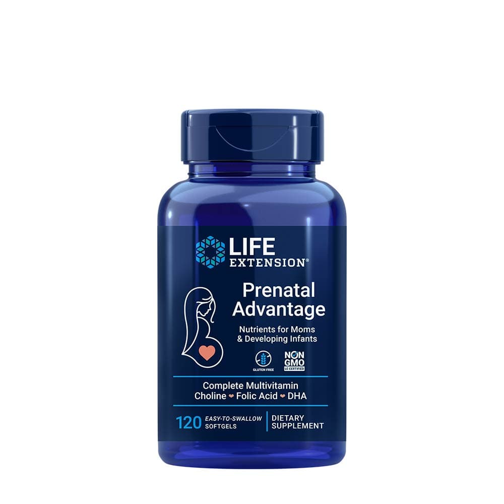 Life Extension Prenatal Advantage 120 mjuka kapslar – Life Extension förpackning