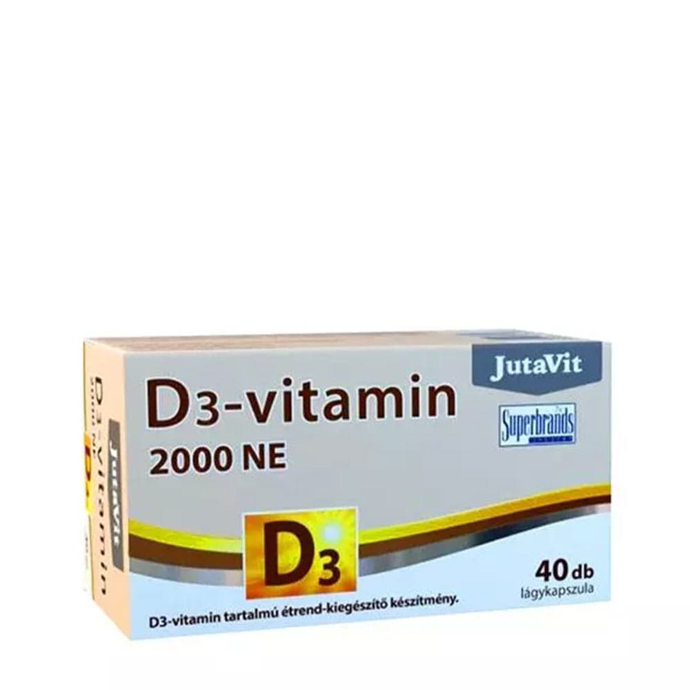 Jutavit - D3-Vitamin 2000 Ne - 40 Sgels – Jutavit förpackning