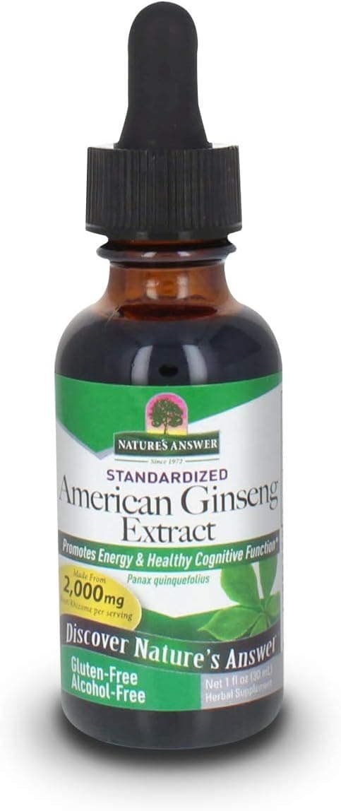 Nature's Answer - American Ginseng Extract 30ml – Nature's Answer förpackning