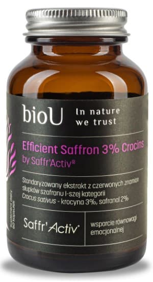 BioU Efficient Saffron 60 kapslar – BioU förpackning