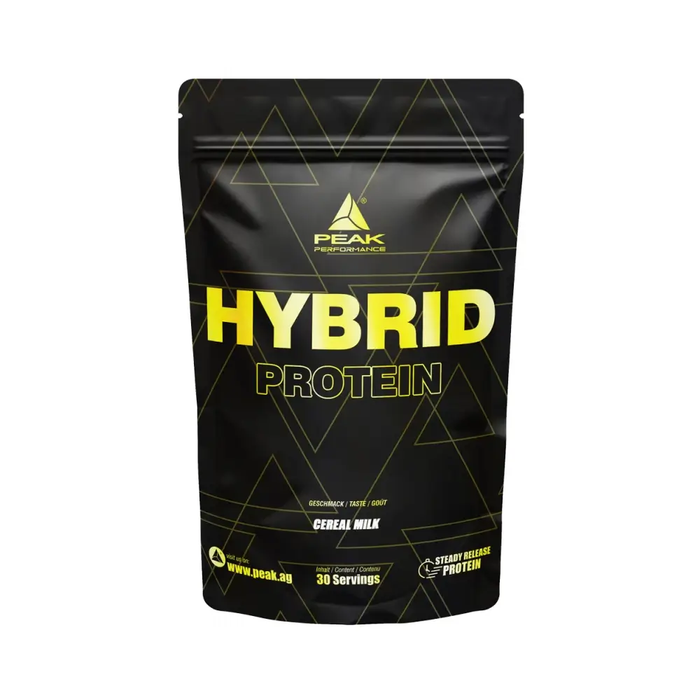 Peak Performance Hybrid Protein Cereal Milk – Peak International förpackning