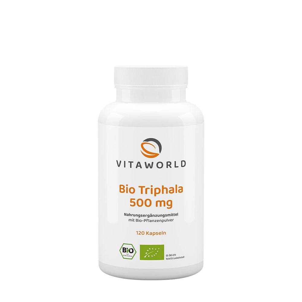 Vitaworld - Bio Triphala 1000 mg - 120 kapslar – Vitaworld förpackning
