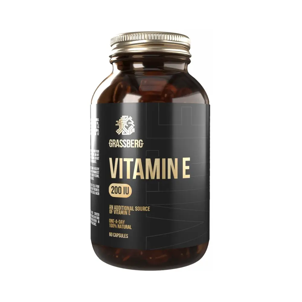 Grassberg Vitamin E 200IU - Unflavoured – Grassberg förpackning