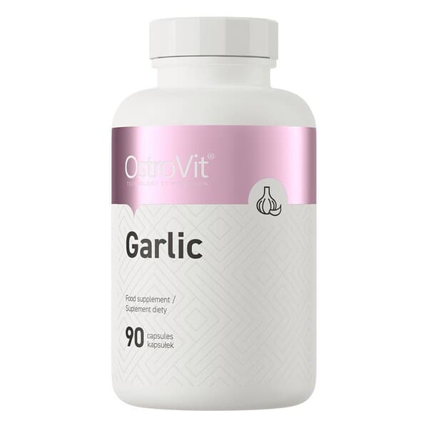 OstroVit Garlic 90 kapslar - luktfri vitlökolja i koncentrerad form – OstroVit förpackning