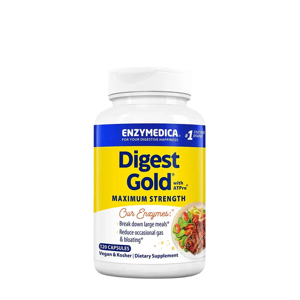 Enzymedica - Digest Gold con ATPro - Enzimi digestivi, 90 capsule – Enzymedica confezione