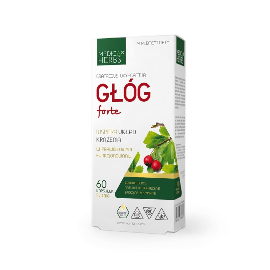 Medica Herbs - Hawthorn Forte - 60 kapslar – Medica Herbs förpackning