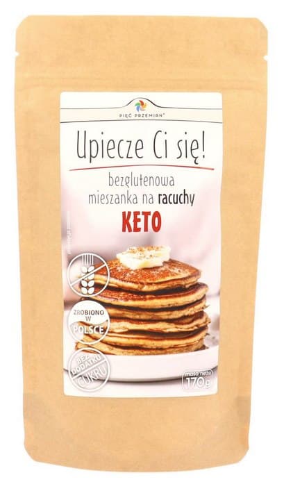 Pięć Przemian - Glutenvrije Keto Pannenkoekenmix - 170g – Pięć Przemian verpakking