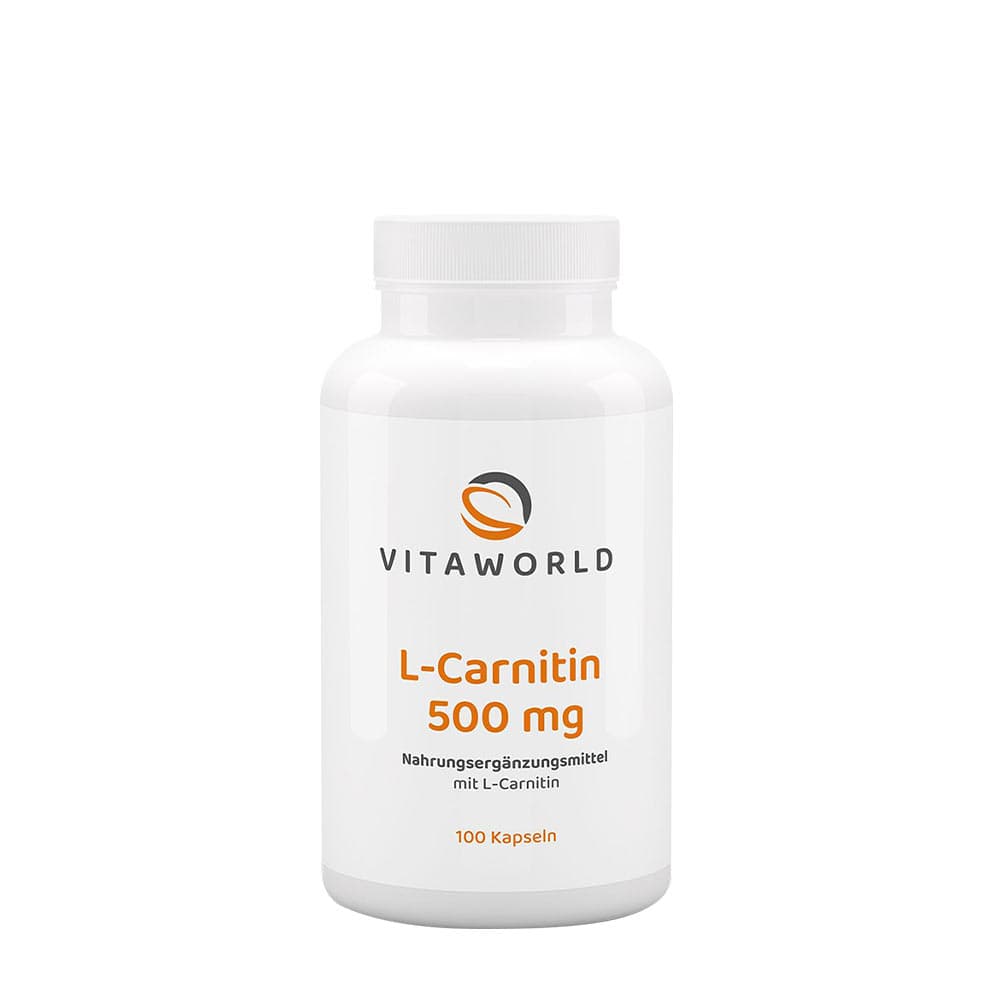 Vitaworld L-Carnitine 538 mg - 100 capsules végétales – Vitaworld emballage