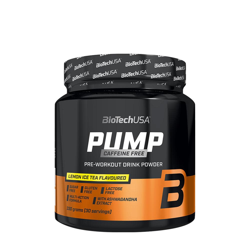 BioTechUSA - Pump - Pre-Workout Drink Powder (Koffeinfri) 360g – BioTechUSA förpackning