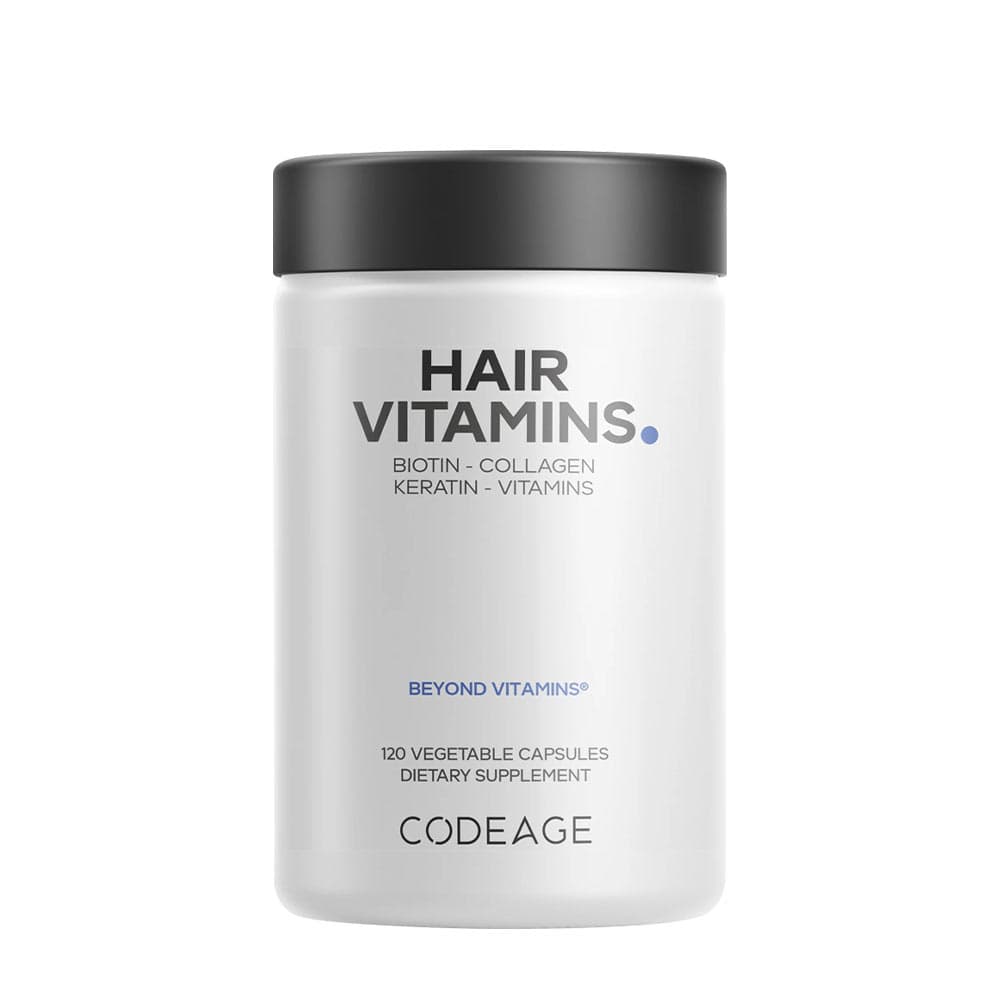 Codeage Hair Vitamins - 120 Veg Capsules – Codeage förpackning
