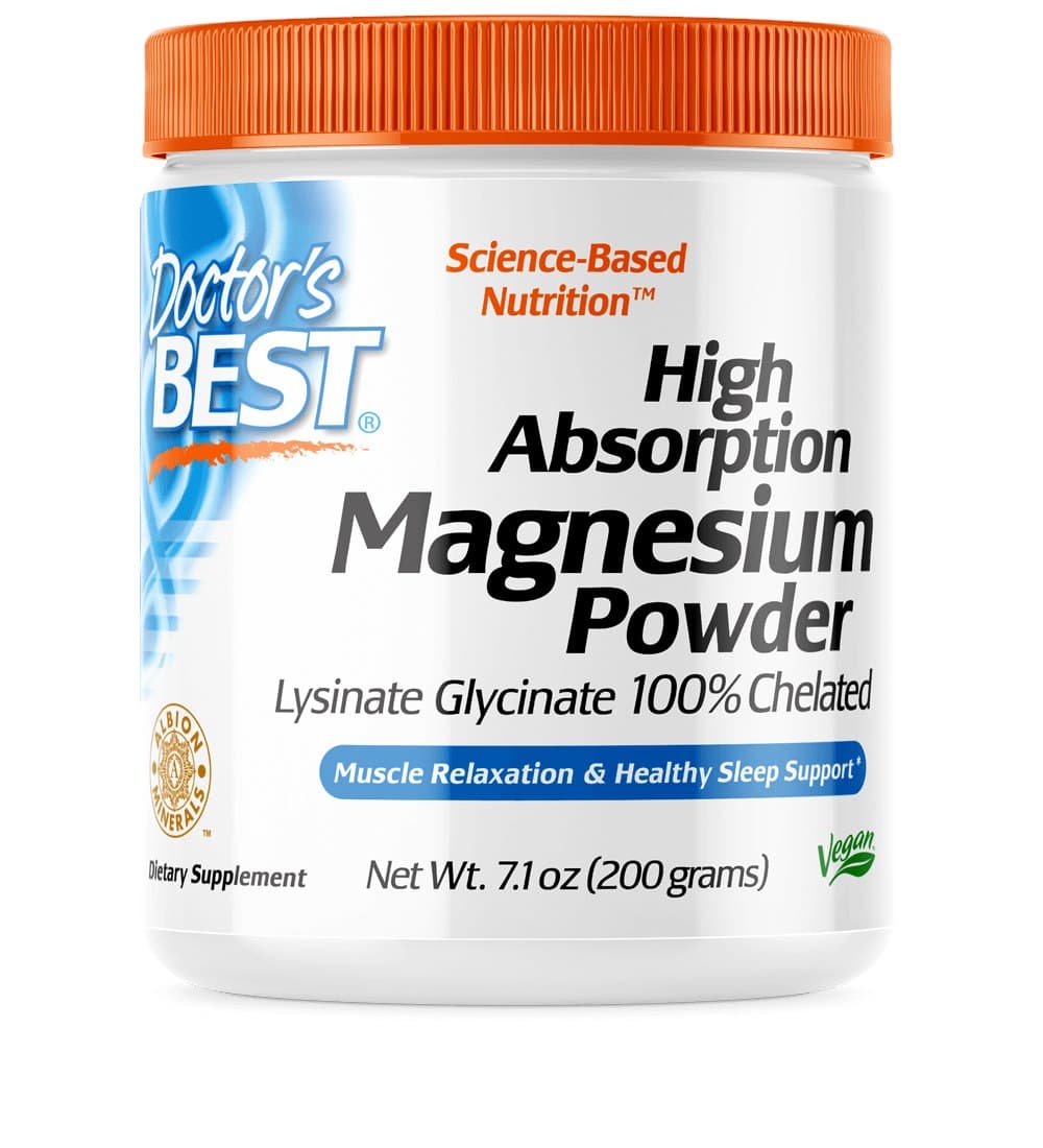 Doctor'S Best High Absorption Magnesium Pulver 200g – Doctor's Best Verpackung