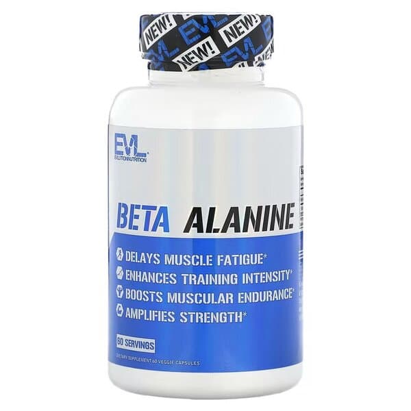 EVLution Nutrition - Beta-Alanine - 60 Portions (Caps) – EVLution Nutrition emballage