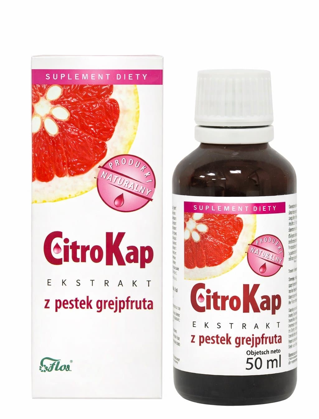 Flos - Citrokap Grapefruit Seed Extract - 50ml – Flos förpackning