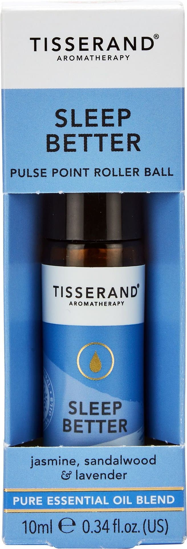 Tisserand Aromatherapy Sleep Better Pulse Point Roller Ball – 10ml – Tisserand Aromatherapy förpackning