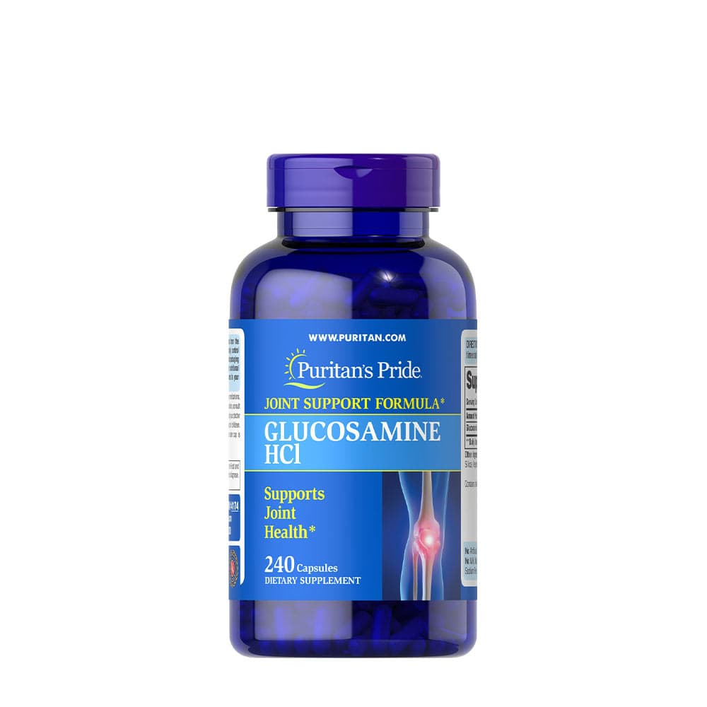 Puritan's Pride - Glucosamine HCL - 240 kapslar – Puritan's Pride förpackning