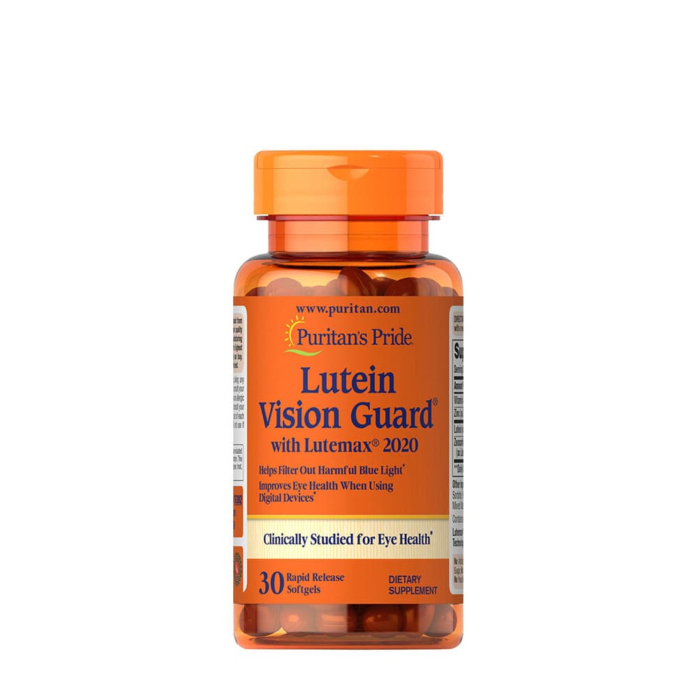 Puritan's Pride - Lutein Vision Guard - 30 Mjuka Kapslar – Puritan's Pride förpackning