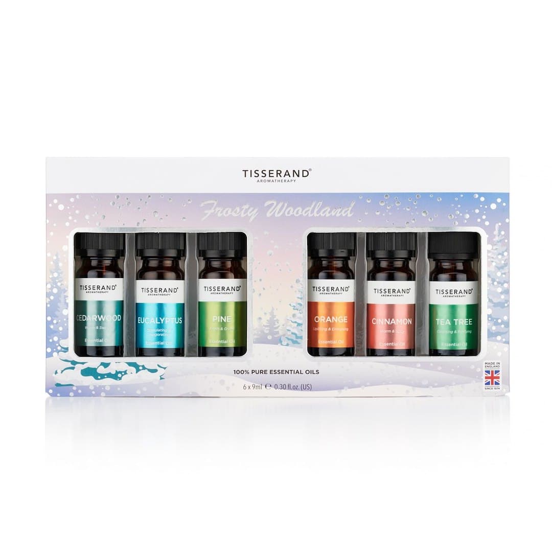 Tisserand Aromatherapy - Winter Woodland - Essential Oils (6 x 9ml) – Tisserand Aromatherapy förpackning