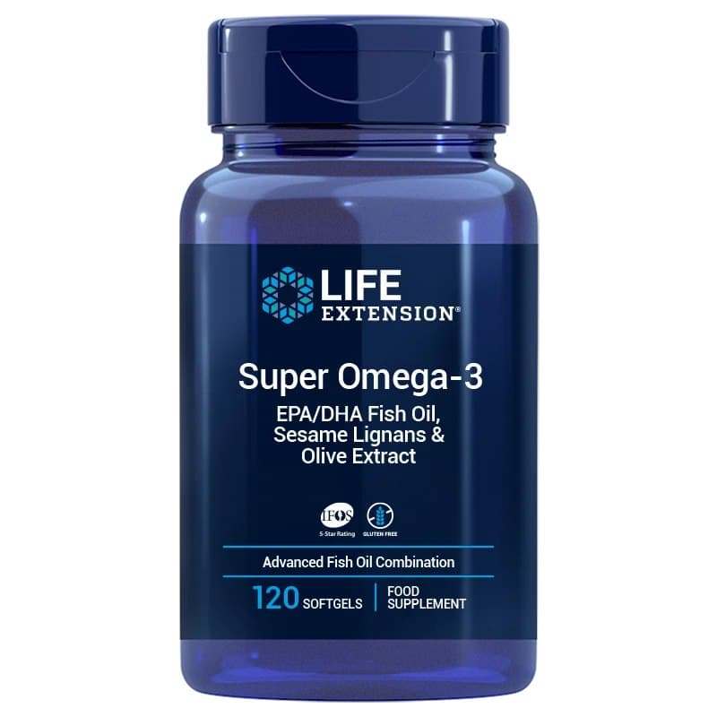 Life Extension - Omega-3 Epa/Dha Fish Oil With Sesame & Olive - 120 kapslar – Life Extension förpackning