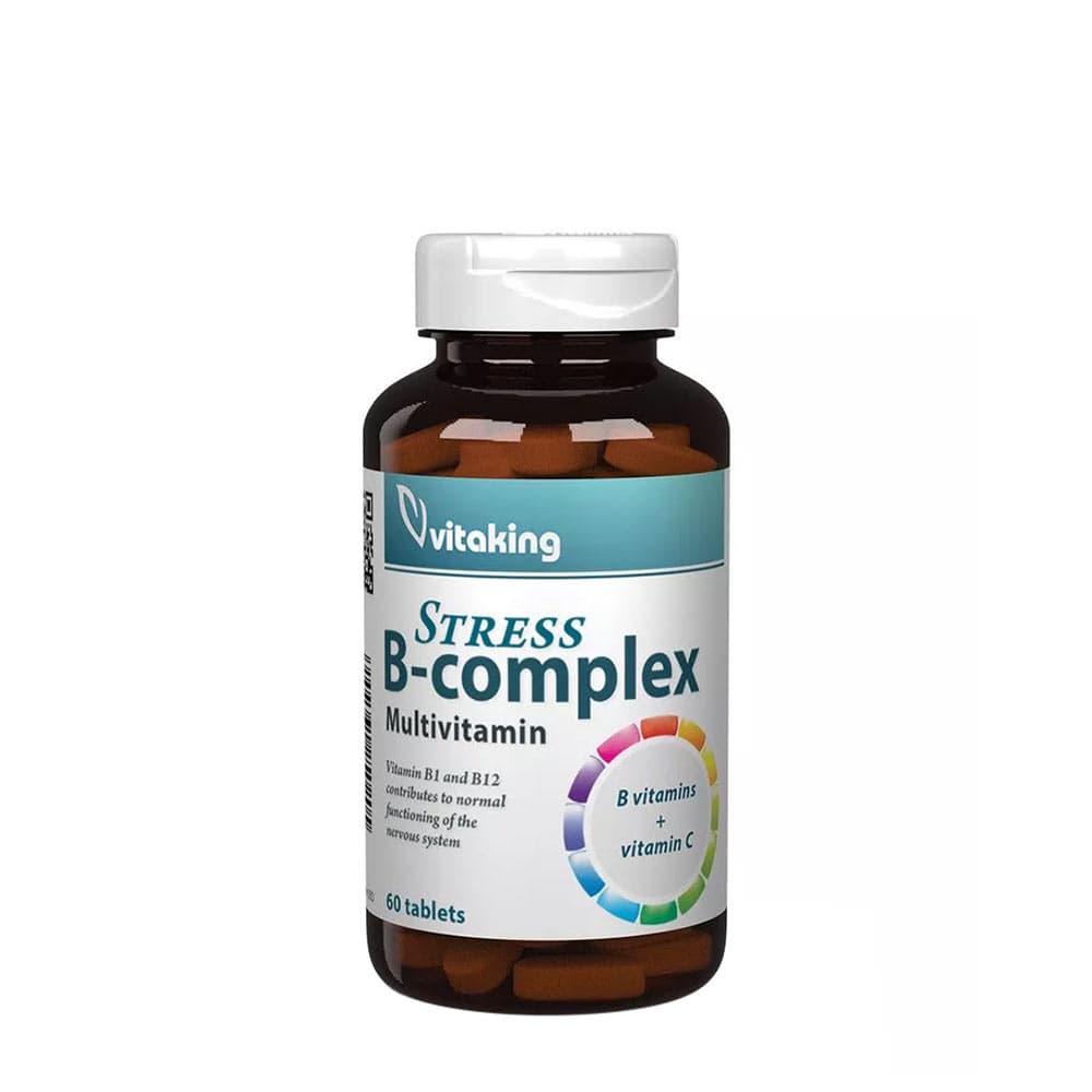 Vitaking Stress B-Complex Multivitamin – 60 tabletter – Vitaking förpackning