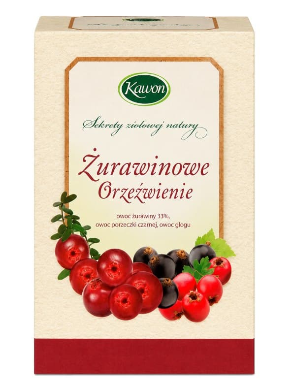 Kawon Infusion de Fruits à la Canneberge 20 sachets de 3g – Kawon emballage