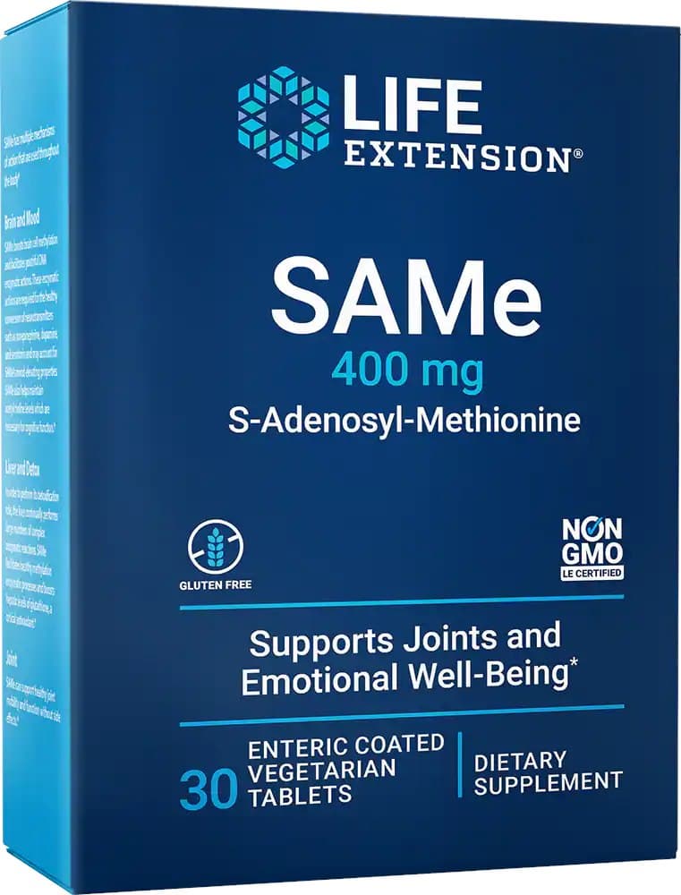 Life Extension - S-Adenosyl-Methionin 400 mg - 30 Tabletten – Life Extension Verpackung