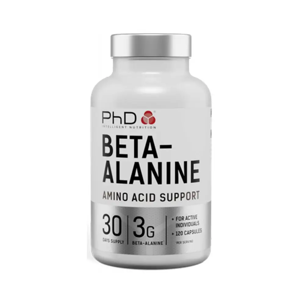 PhD Beta-Alanin – Unflavoured – 120 kapslar (30 dagars förbrukning) – PhD förpackning