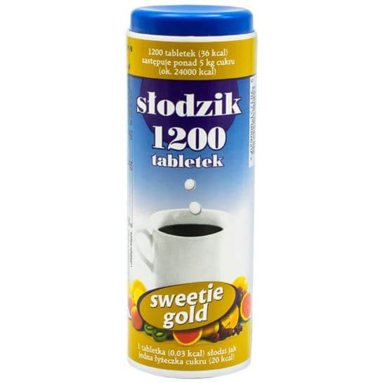 Sweetie Gold - Sweetener Tablets - 1200 tablets – Sweetie Gold förpackning