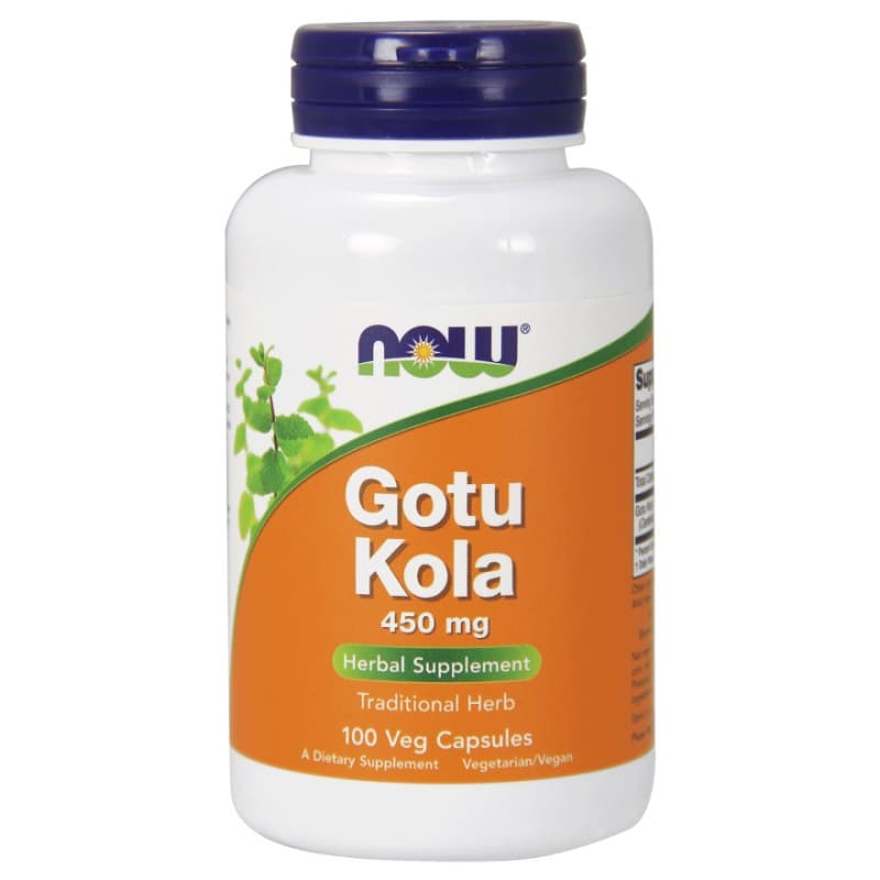 NOW Foods Gotu Kola 450 mg Kapslar – NOW Foods förpackning