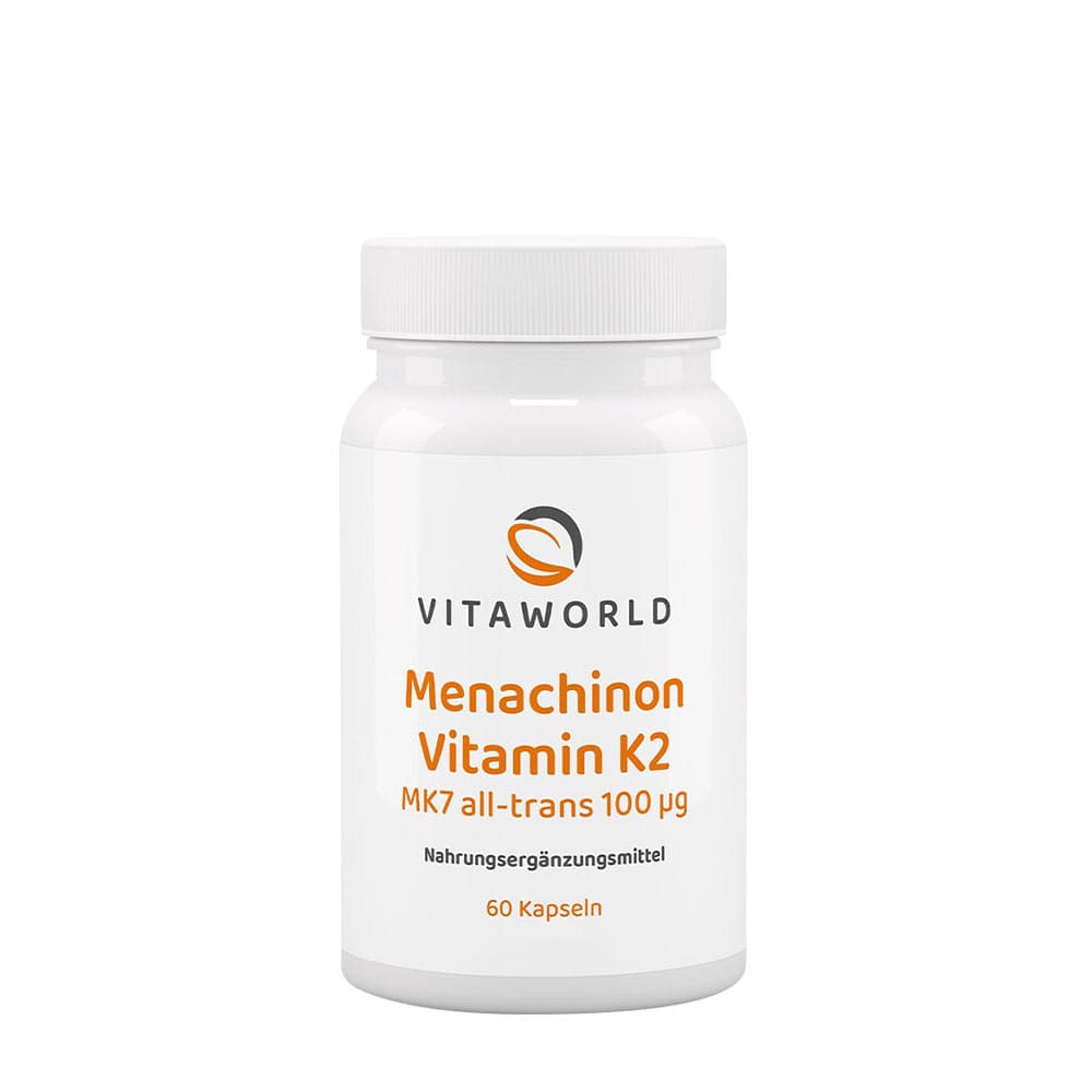 Vitaworld - Menaquinone Vitamin K2 MK7 - 60 Kapslar – Vitaworld förpackning