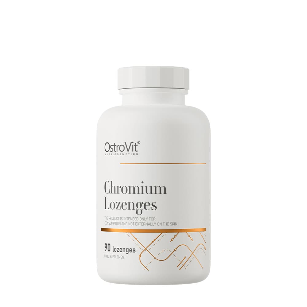 OstroVit Chromium Lozenges Multifruit 90 sugtabletter – OstroVit förpackning
