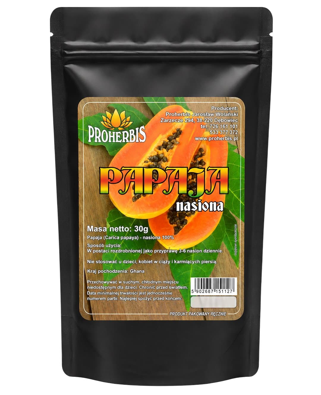 Proherbis - Papayazaden – Proherbis verpakking