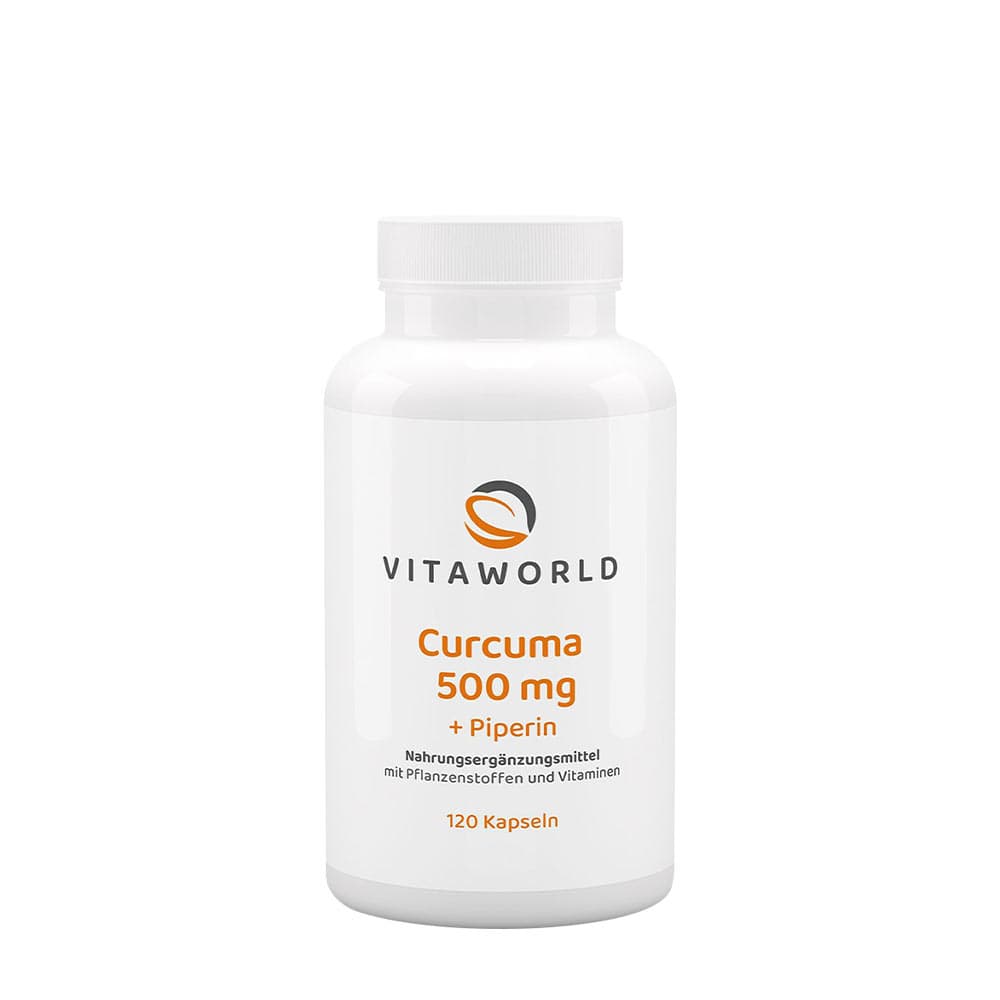Vitaworld Turmeric + Black Pepper 900 mg - 120 Kapslar – Vitaworld förpackning