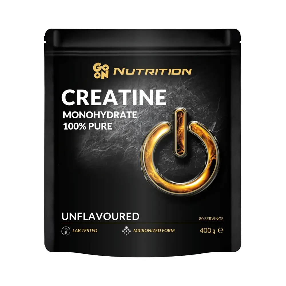Go On Nutrition - Creatine Monohydrate 100% Pure Unflavoured - 400g – Go On Nutrition förpackning