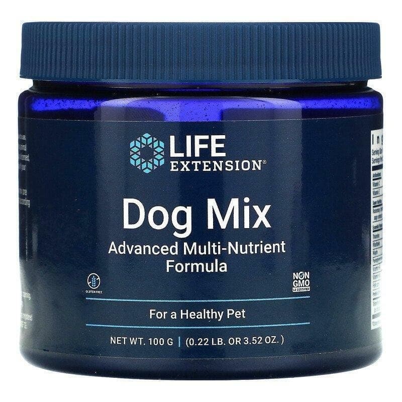 Life Extension Dog Mix 100g pulver – Life Extension förpackning