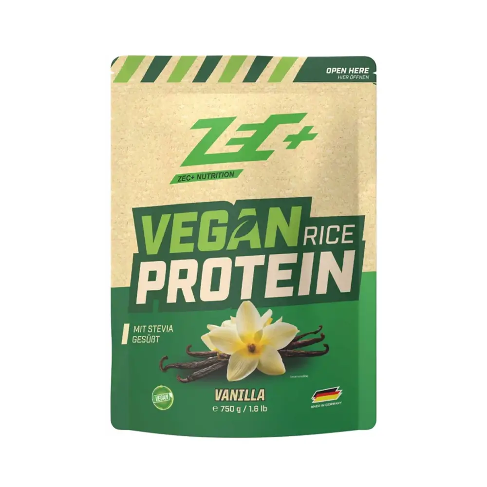 Zec+ Vegan Rice Protein – Zec+ förpackning