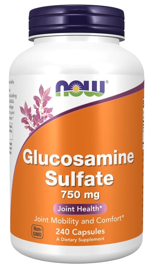 NOW Foods - Glucosamine Sulfate - 240 kapslar – NOW Foods förpackning