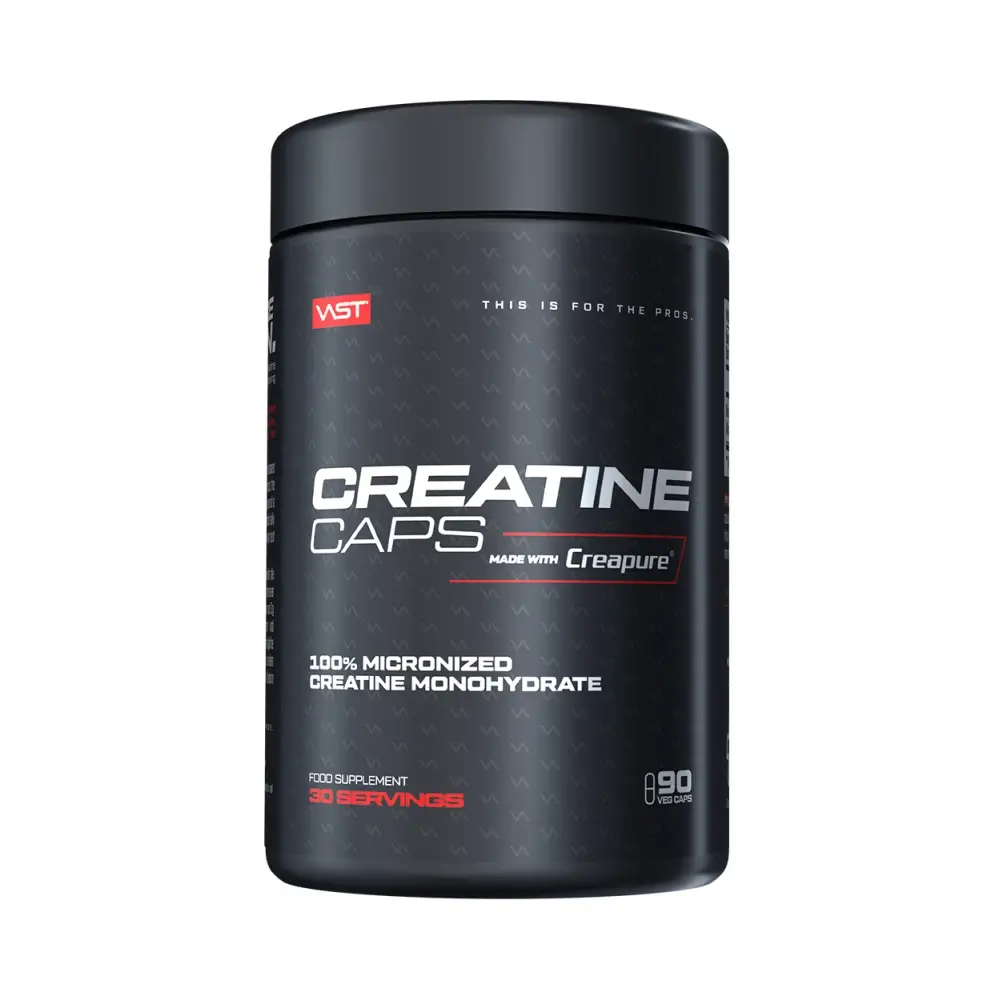 Vast Creatine Creapure Caps 90 cápsulas – Creatina Monohidrato Micronizada – VAST empaque
