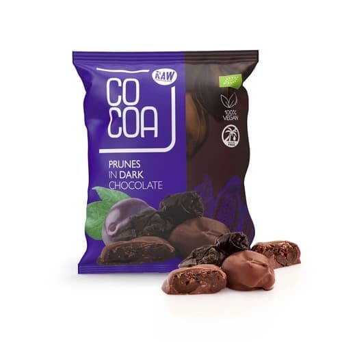 COCOA California Plums in Dark Chocolate BIO 70 g | Bio Planet