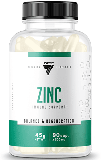 Trec Nutrition Zinc 15 mg - 90 kapslar – Trec förpackning