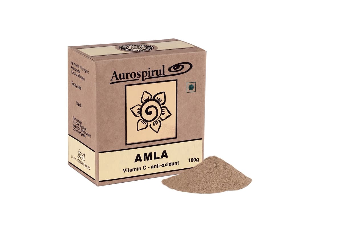 Aurospirul - Amlabär Pulver - 100g – Aurospirul förpackning
