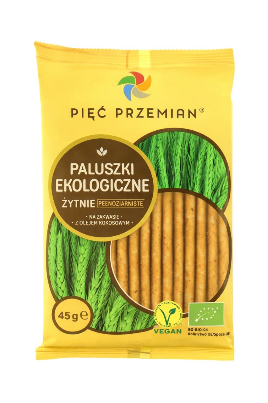 Pięć Przemian - Organic Rye Sticks – Pięć Przemian förpackning