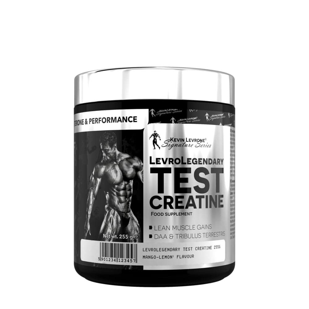 Kevin Levrone Legendary Test Creatine - Mango Lemon, 255g – Kevin Levrone förpackning