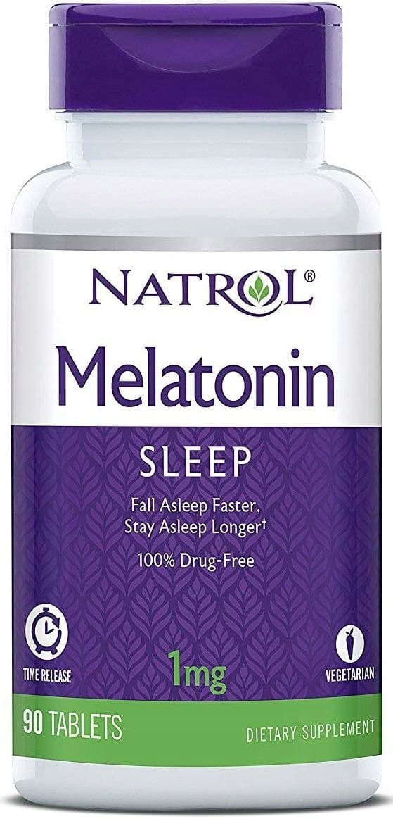 Natrol Melatonina o przedłużonym uwalnianiu 1 mg 90 tabletki – Natrol confezione