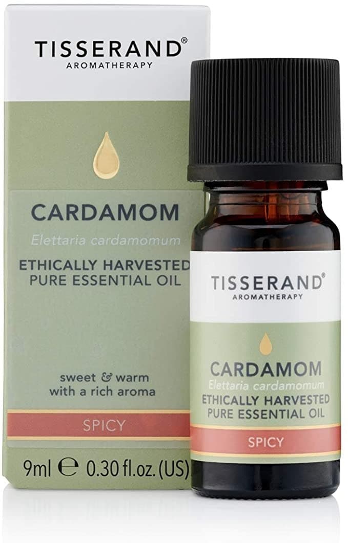Tisserand Aromatherapy - Kardemumma eterisk olja - 9ml – Tisserand Aromatherapy förpackning