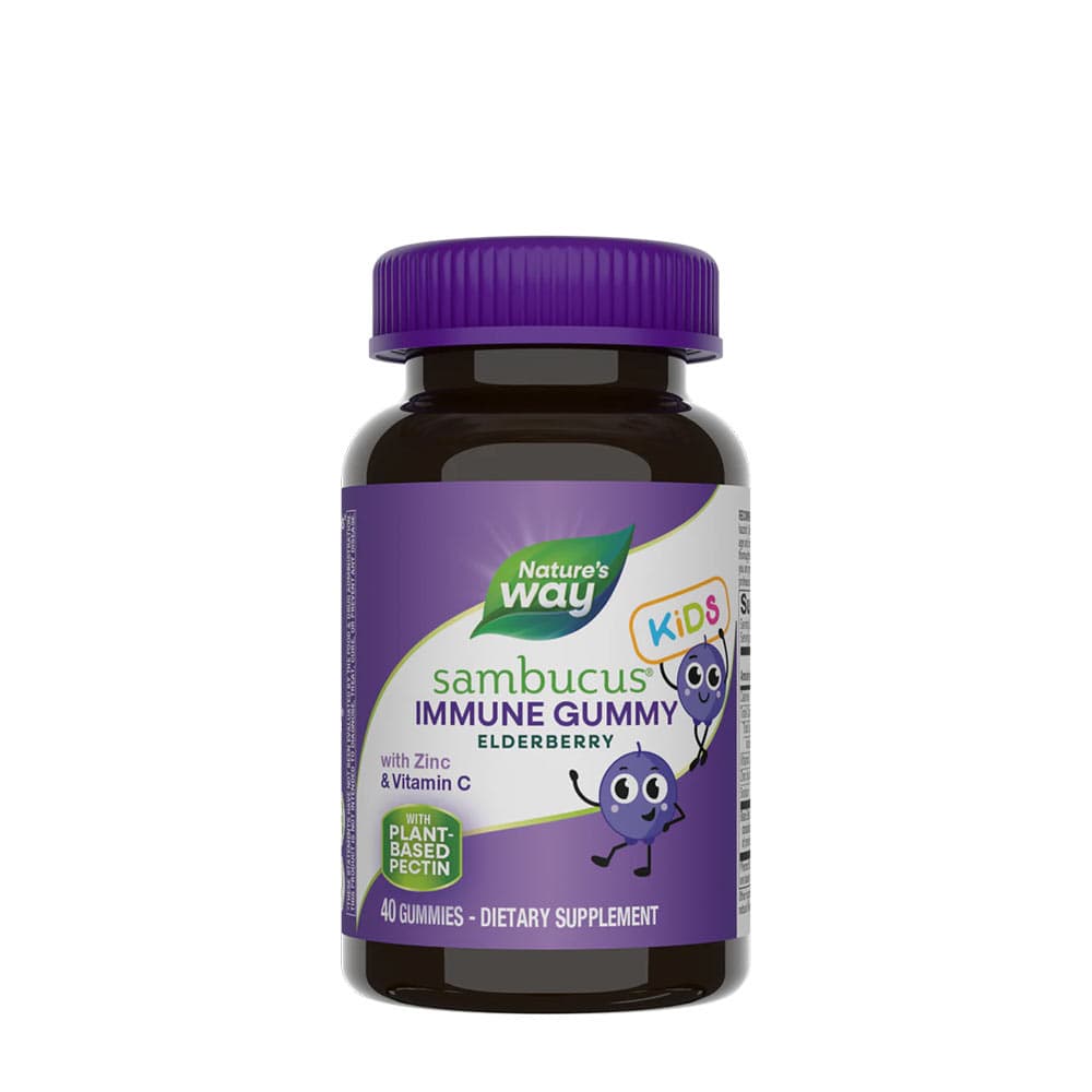 Nature's Way - Elderberry Kids Immune Gummies - 60 Gummies – Nature's Way förpackning